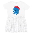 thumbnail image 3 of Inktastic Pirate Octopus, Cute Octopus, Little Octopus Girls Toddler Dress, 3 of 5