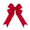 thumbnail image 2 of Vickerman 36" Red Four Loop Velvet Outdoor Christmas Bow, 2 of 2