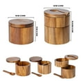 Use Friendly Wood Kitchen Storage Case Solid Wood Seasoning Box with