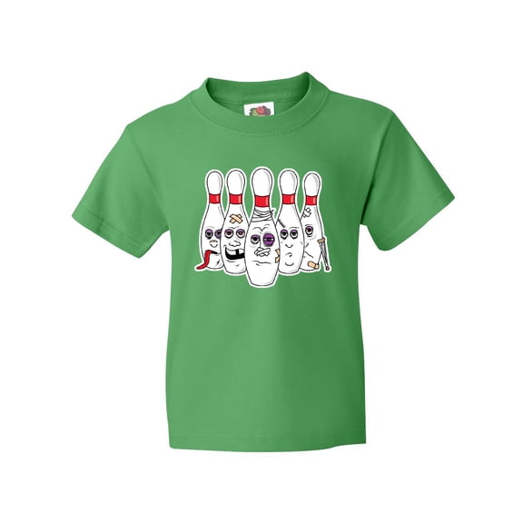 Inktastic Beat Up Bowling Pins Youth T-Shirt