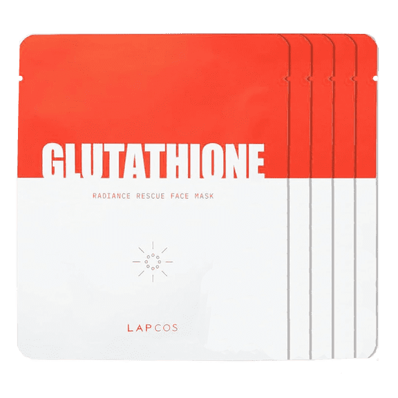 Lapcos Glutathione, Radiance Rescue Beauty Face Mask, 5 Sheets, 0.91 oz (26 g) Each