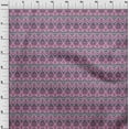 thumbnail image 3 of oneOone Cotton Cambric Fabric Diamond & Swirl Ikat Printed Fabric 1 Yard 56 Inch Wide, 3 of 4