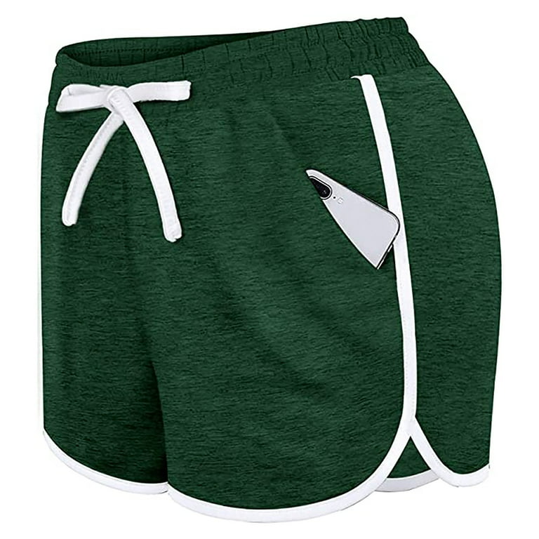 Shorts for Women Solid Wideband Waist Wide Leg Shorts Hamklla Women's  Shorts (Color : Green, Size : Medium) : : Clothing, Shoes &  Accessories