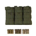 thumbnail image 4 of Camuflaje Sólido Triple Revista Bolsa Nylon Molle Caza al aire libre Senderismo Accesorios de utilidad Bolsa de almacenamiento Speravity HW4753-01, 4 of 7