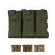 thumbnail image 4 of Camuflaje Sólido Triple Revista Bolsa Nylon Molle Caza al aire libre Senderismo Accesorios de utilidad Bolsa de almacenamiento Monstrate HW4753-01, 4 of 7