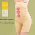 thumbnail image 4 of Ropa interior moldeadora de abdomen de cintura alta con doble botonadura para mujer, pantalones que levantan la cadera y moldean el abdomen, pantalones adelgazantes de cintura posparto, ropa interior, 4 of 6