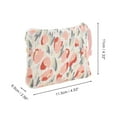 thumbnail image 2 of Unique Bargains 1 Pc Tulip Makeup Bag for Business Travel Pink Polyester, 2 of 6