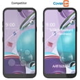 thumbnail image 5 of CoverON 3 Pack of LG Aristo 5 / Aristo 5+ Plus Tempered Glass Screen Protectors - 98% full Coverage 9H Scratch Resistant - HD Clear, 5 of 9