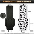 thumbnail image 7 of Eheartsgir Cow Print Car Front Seat Covers, Breathable Polyester Seat Protector for Universal Vehicle and Pet Travel, 7 of 7