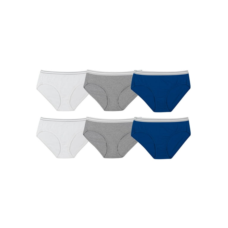 Hanes Women's Sporty Cotton Hipster Assorted Panties - 6 Pack