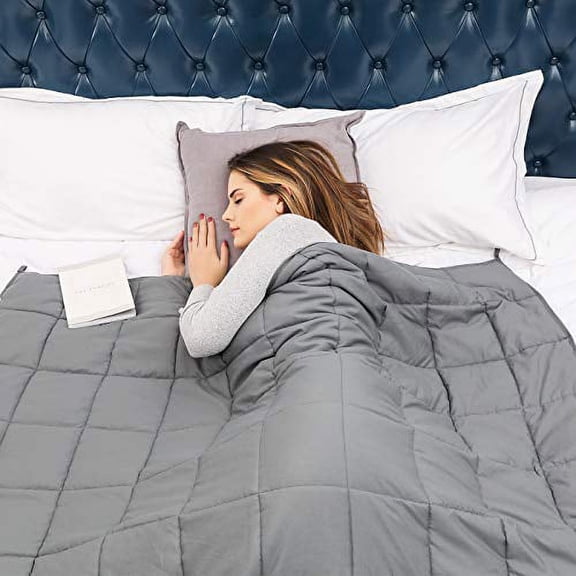 BETU Weighted Blanket 15 pounds for Adult Heavy Blanket, Cooling Weighted Blankets (48"x72" Twin)-Factory Shop