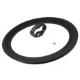 thumbnail image 1 of Ecolution Tapa universal para ollas y sartenes Se adapta a utensilios de cocina de 9,5 a 12 pulgadas Tapa de repuesto de vidrio templado con borde de silicona resistente al calor Apto para lavavajilla, 1 of 7