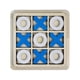 thumbnail image 3 of Juego de mesa Tic TAC Toe XO, juguete de mesa, decoración para mesa de café, clásico tradicional azul blanco, 3 of 9