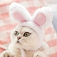 thumbnail image 6 of Zhaomeidaxi 2Pcs Cute Costume Bunny Rabbit Hat with Ears for Cats %26 Small Dogs Party Costume Easter Pet Accessory Headwear, 6 of 12