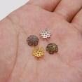 thumbnail image 5 of EOEMY 500 Pcs 5-Petals Flower Filigree Bead Caps 10mm Hollow Bead End Caps For Jewelry-Mixed Color, 5 of 9