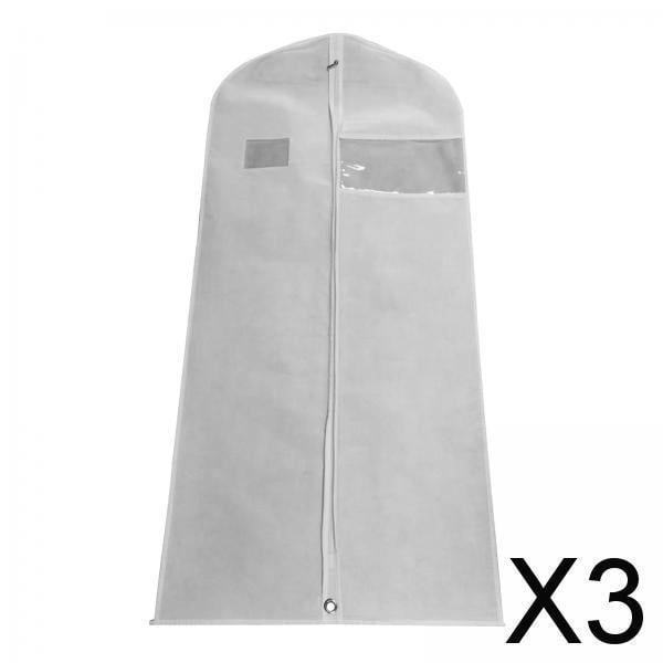 3x Bolsa de Almacenamiento de Trajes No Tejida, Bolsa de Almacenamiento a Prueba de Polvo, Bolsas de Trajes para Almacenamiento de Armario, Bolsas de 3 piezas