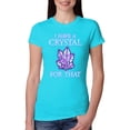 thumbnail image 1 of Wild Bobby, I Have Crystals For That Healing Stones Gemstone Chakra, Inspirational/Christian, Women Slim Fit Junior Tee, Tahiti Blue, Medium, 1 of 4
