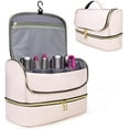 thumbnail image 7 of Double-Layer Travel Case for  Airwrap &  Flexstyle, Waterproof Storage Bag for Hair Dryer & Attachments, Pink, 7 of 7