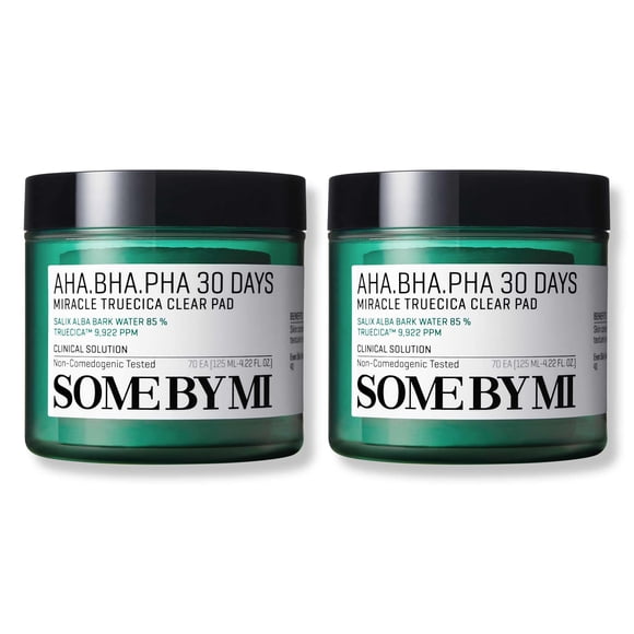 Almohadillas de tóner SOME BY MI AHA BHA PHA 30 Days Miracle Truecica x2