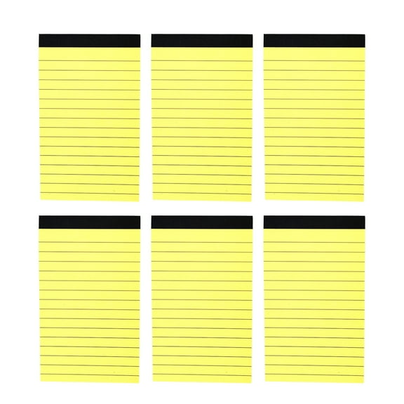 Lined Notepads Pocket Notebook, 6Pcs 3x5Inch Small Writing Pad Small Notepads Memo Pad for Writing Drawing