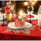 thumbnail image 4 of Juego de 4 manteles individuales con forma de copo de nieve navideño, mantel de vinilo metálico dorado festivo, lavable para decoraciones de tapetes de mesa para cenas navideña, 4 of 5