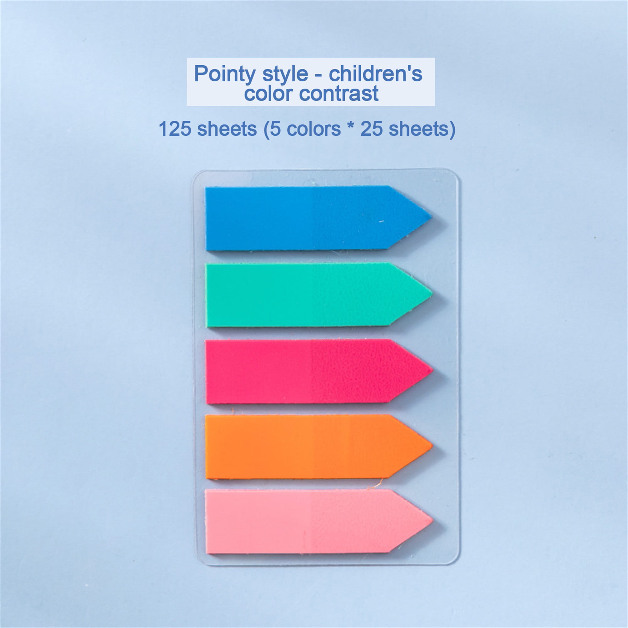 Three Styles 900 Pcs Colors Sticky Notes Set Gradient Color Sticky Note Colorful Markers Bookmark Mini Strong Self Adhesive Sticky Notes Colored Tape Flag for School Office Home