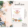 thumbnail image 5 of Darling Souvenir White Birthday Invitation Card Printable Elegant Fill or Write In Blank Party Invites 28 Pcs 5 x 7 Inches, 5 of 5