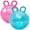 Pink, variant on Hurtle 18" Glitter Hopper Ball Set for Kids – 2 Bouncy Balls with Handles, Air Pump & Cones, Indoor/Outdoor Active Play & Balance Training (Pink & Teal)