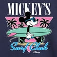 thumbnail image 3 of Disney - Mickey & Friends - Mickey's Surf Club - Miami Retro Colors - Toddler And Youth Long Sleeve Graphic T-Shirt, 3 of 5