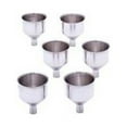 Maxam® 6pc Large Stainless Steel Flask Funnel Set KTFLFNL6