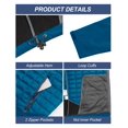 thumbnail image 5 of Little Donkey Andy Men's Lightweight Insulated Hybrid Jacket for Hiking Running Ski Thermal Warm with Removable Hood Light Blue L, 5 of 7