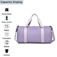 thumbnail image 3 of Bolso de gimnasio, bolso de lona sencillo a la moda, bolso de lona pequeño para mujer, bolso de viaje, bolso deportivo, bolsos de fin de semana MFZFUKR CPB-ZRF394-4, 3 of 5