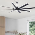 thumbnail image 4 of Wellspeed 84 in. Large Ceiling Fan, Modern, Industrial, Indoor Room/Outdoor, Large Black, with 8 Blades, 4 of 18