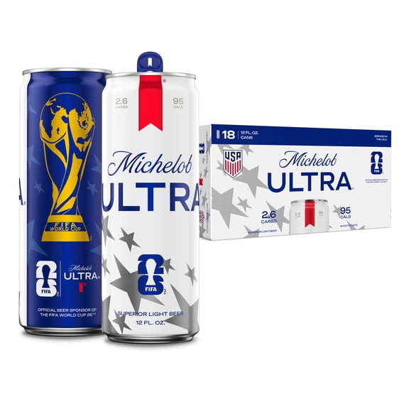 Michelob ULTRA Superior Light American Lager Beer, 18 pack 12 fl oz Aluminum Cans 4.2% ABV