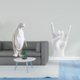 thumbnail image 2 of Escultura de pingüino,Escultura de pingüino para decoración nórdica del hogar,Adorno de mesa con estatua de animal,artesanía para decoración de dormitorio,Estatua del gesto de la, 2 of 8