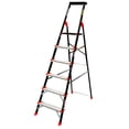 thumbnail image 1 of Escalera Plegable Aluminio 6 Escalones Cuerpo Acero Peldaños, 1 of 5