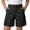 Black, variant on Girls Hiking Cargo Shorts Lightweight Bermuda Shorts with Pockets Athletic Summer Casual Knee Length Long Shorts 5-15 Years