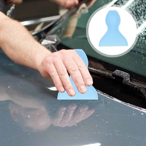Hytrove 4Pcs Squeegees for Vinyl Wraps Car Owners Decal Applicator Tool with Blue Finish