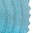 thumbnail image 3 of Cameo Blue Round Crochet Bath Mat, 3 of 3