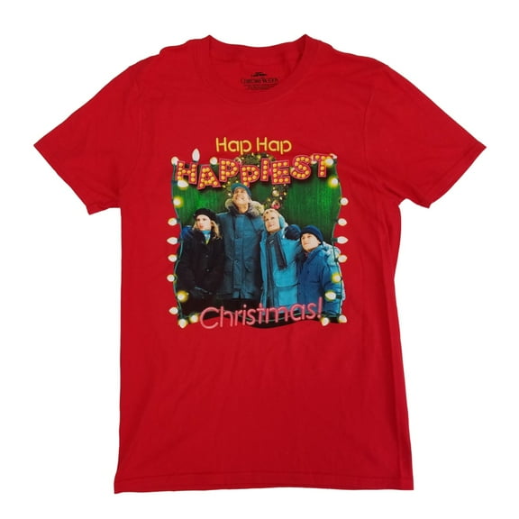 National Lampoons Christmas Vacation Mens Red Hap Hap Happiest T-Shirt