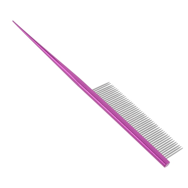 unbranded Peine De Para Mascotas Morado Con Punta Precisa Para Cuidado Y Deslanado De En Perros Y