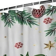 thumbnail image 3 of Shower Curtain for Bathroom Christmas Snowflake Triangle Tree Shower Curtains Durable Funny Shower Curtain Hooks Included,72x72Inch, 3 of 5