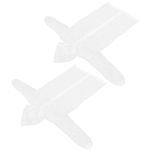 LOLIPPYY 2Pcs Lightweight Transparent Raincoat for Men Eva Material Long Outdoor Waterproof Jacket