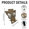 thumbnail image 3 of DefiDgd Hollow-out Butterfly Style Wooden Phone Stand,Desktop Cellphone Holder,Stable Support Bracket for Smartphones,Decorative Desk Accessory for Home Office(Brown), 3 of 7