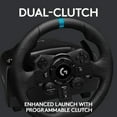 thumbnail image 4 of Logitech G923 Volant de Course et Pédales pour PS 5, PS4 et PC avec Retour de Force TRUEFORCE jusqu'à 1000 Hz, Pédale Réactive, Contrôle de Lancement à Double Embrayage, et Cache de Volant en Cuir Véritable (Renouvelé), 4 of 7