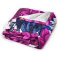 thumbnail image 4 of Yibo Tropical Flowers Blanket Flannel Soft and Comfortable Anti-static Bed Sofa Blanket, 4 of 7