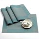 thumbnail image 2 of Mantel individual de vinilo tejido azul cruzado, antideslizante, aislante, lavable, juego de 4, 2 of 5