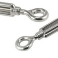 thumbnail image 6 of 2pcs M10 10mm OO Type Eye and Eye Car Turnbuckle Rigging Wire Rope Tension Screw 304 Stainless Steel Adjustable, 6 of 6