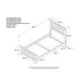 thumbnail image 2 of AFI Mission Twin Foundation Bed Frame with Matching Footboard in White, 2 of 6