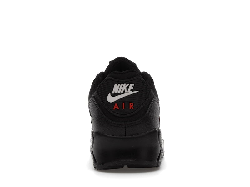 Nike Men's Air Max 90 Black Sport Red Running Shoes, from StockX